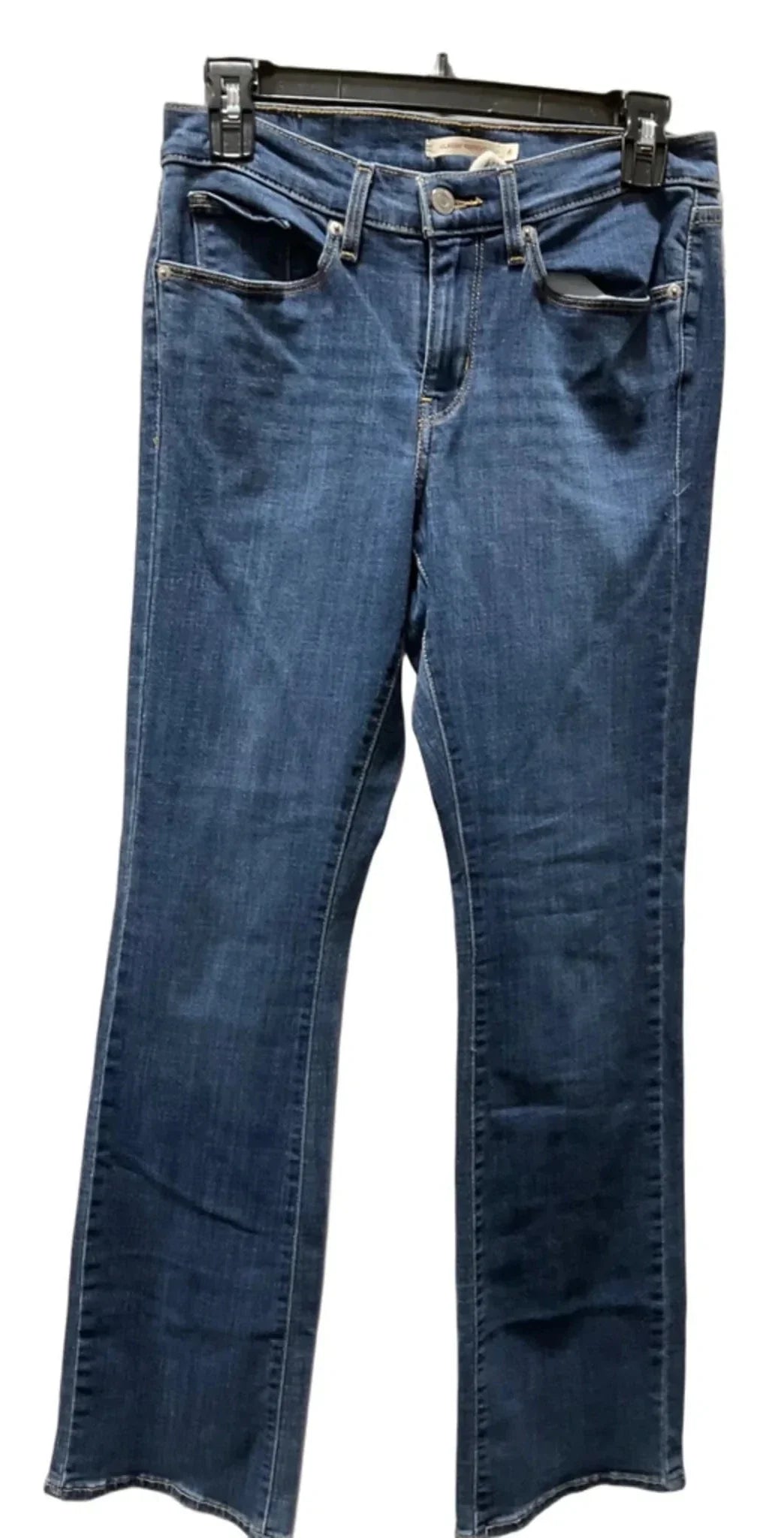 Jeans Boot Cut By Levis In Blue Denim, Size: 4
