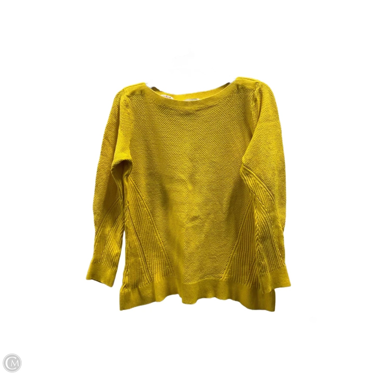Top Long Sleeve By Loft In Yellow, Size: M