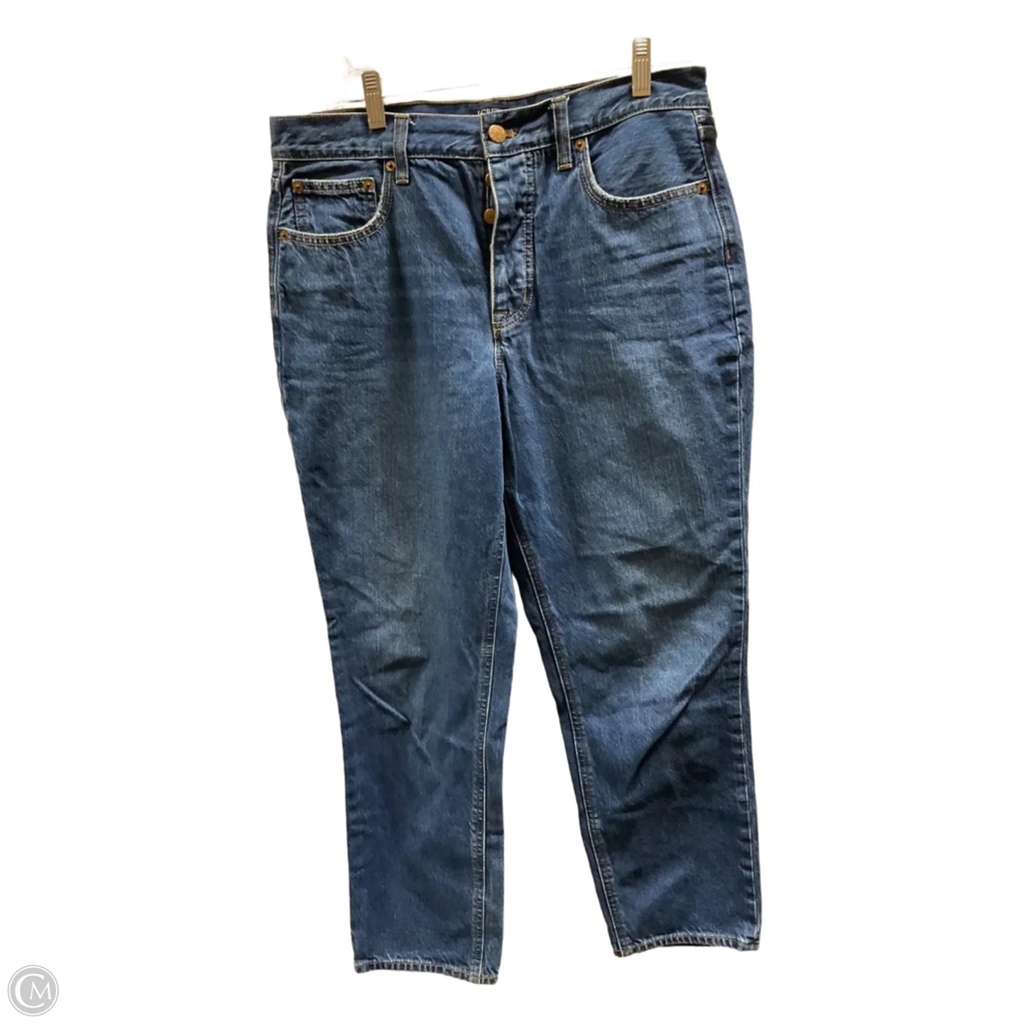 Jeans Straight By J. Crew In Blue Denim, Size: 8
