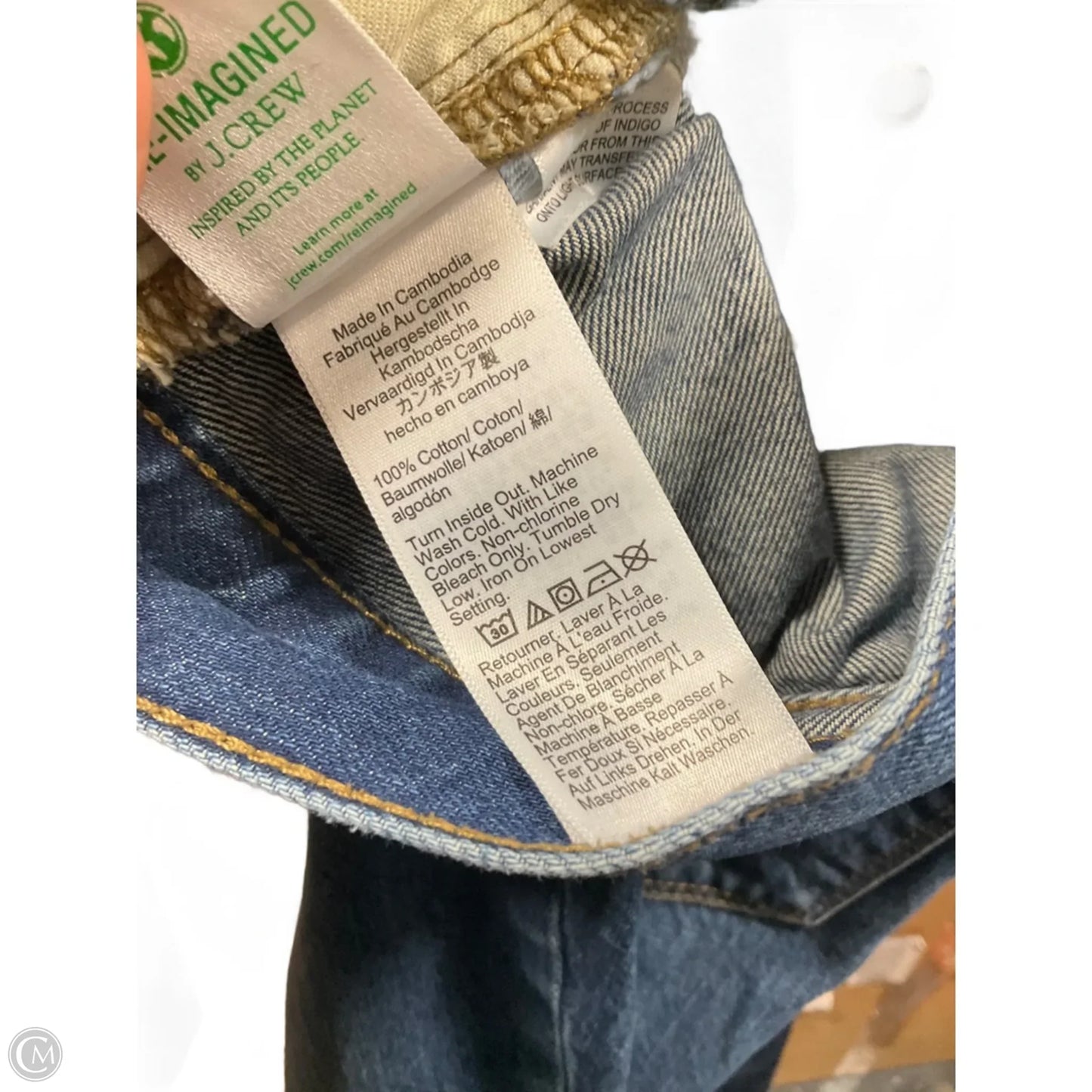 Jeans Straight By J. Crew In Blue Denim, Size: 8