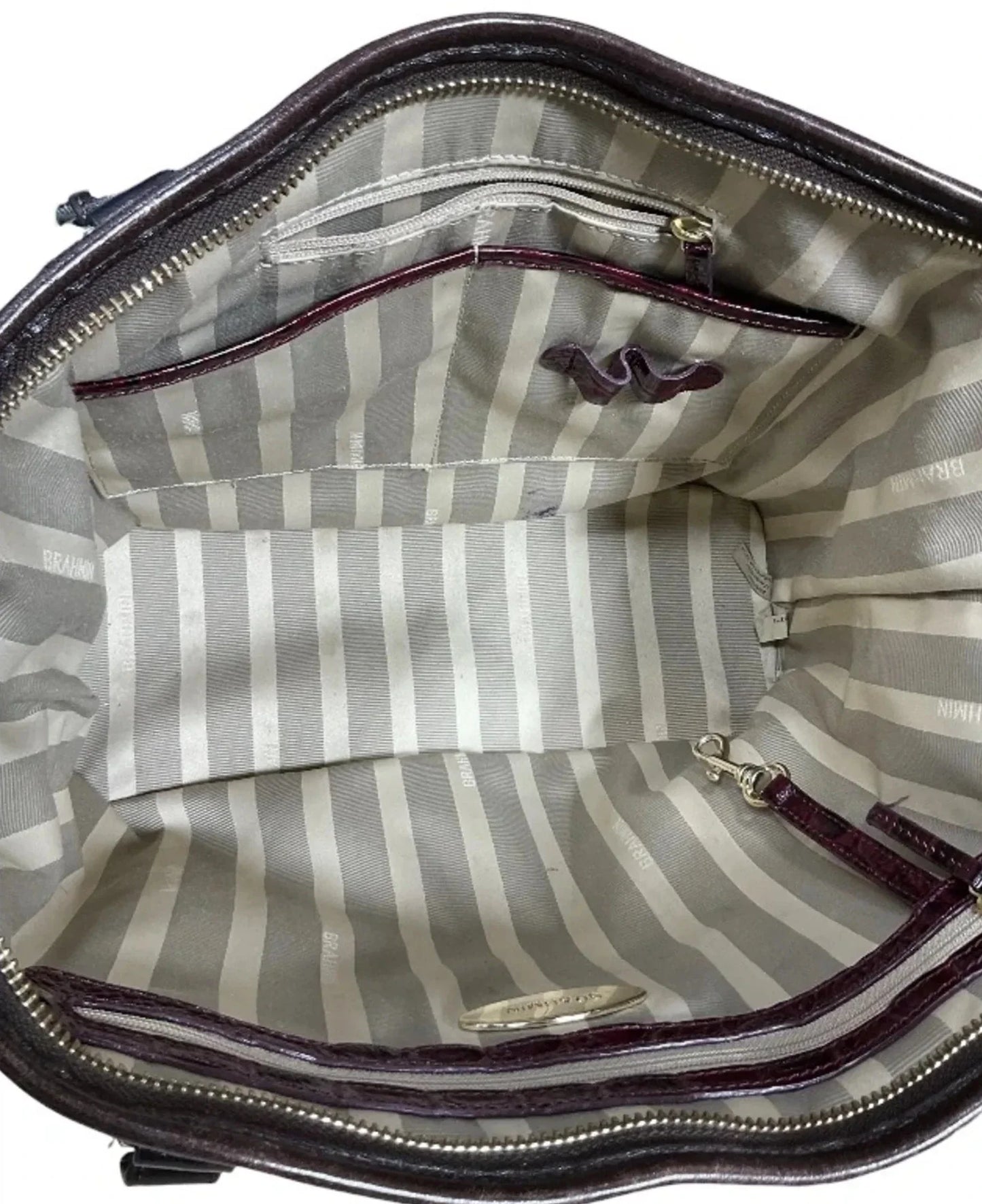 Handbag Designer By Brahmin, Size: Medium