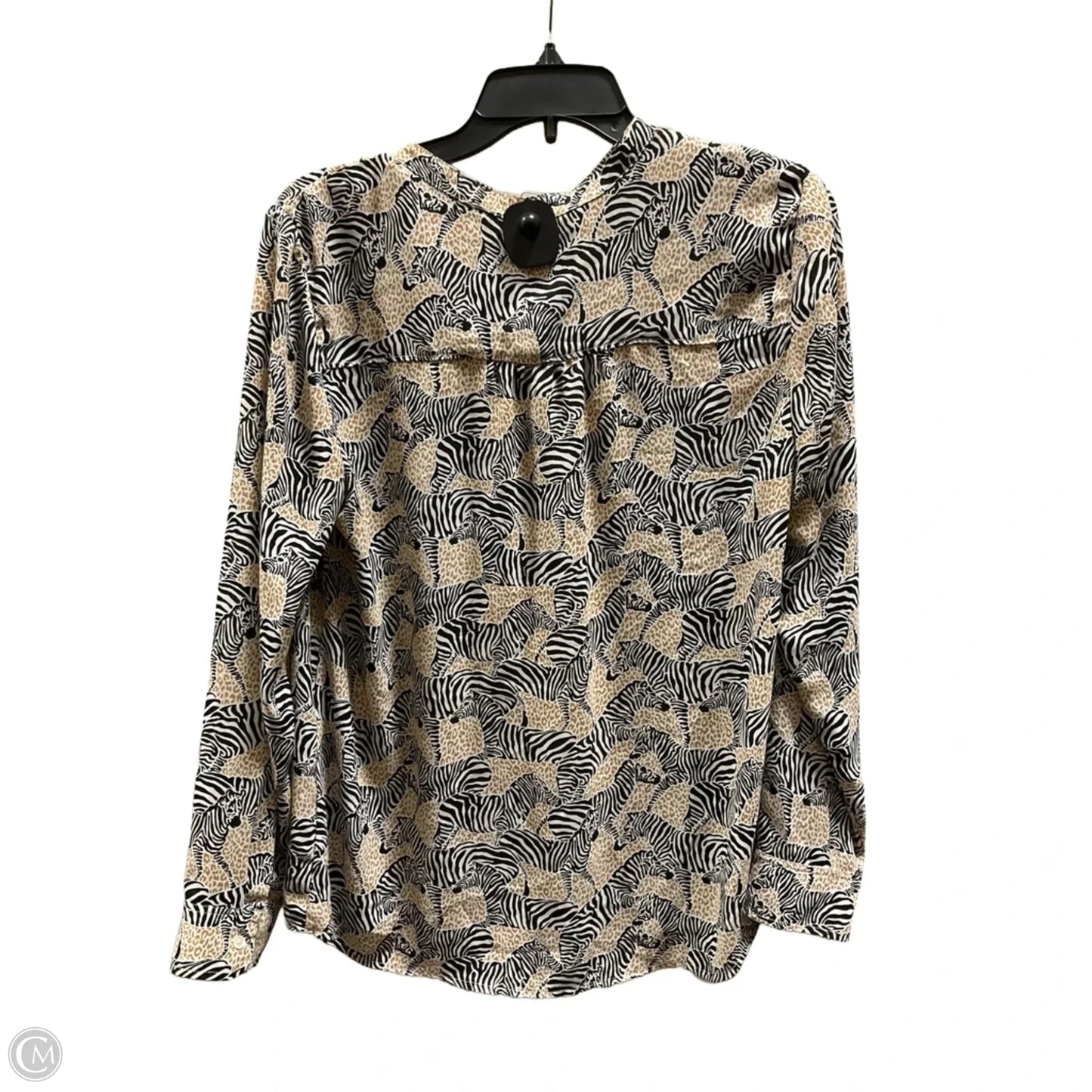 Top Long Sleeve By J. Crew In Animal Print, Size: M