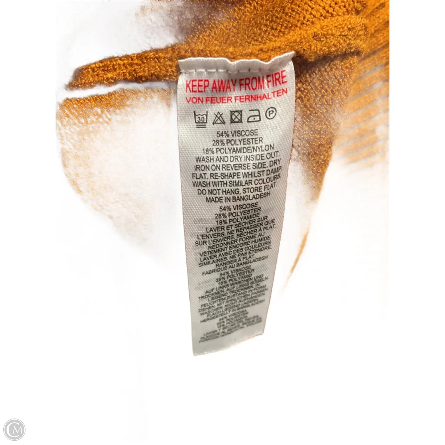 Top Long Sleeve By French Connection In Orange, Size: L