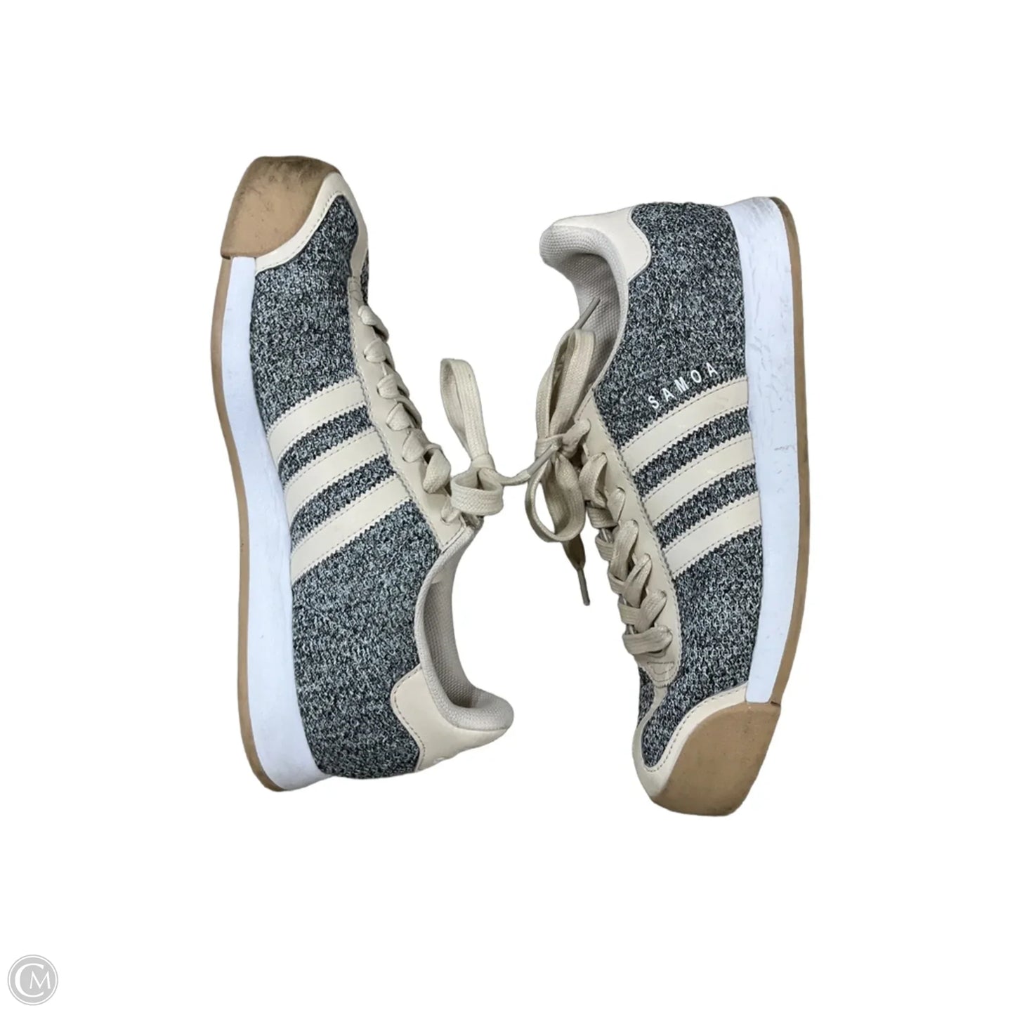 Shoes Athletic By Adidas In Cream & Grey, Size: 9