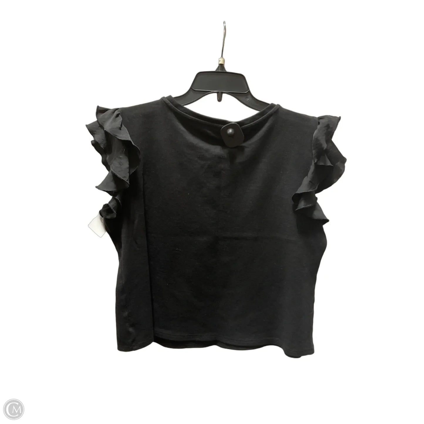 Top Short Sleeve By Vince Camuto In Black, Size: M