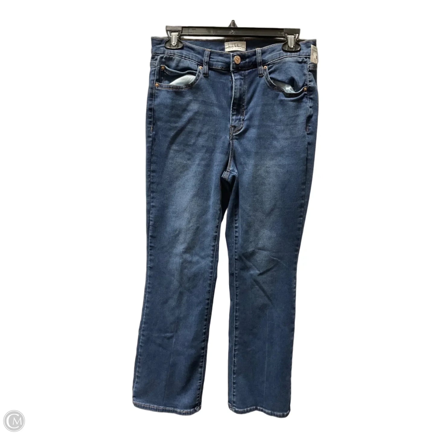 Jeans Boot Cut By Nicole Miller In Blue Denim, Size: 12