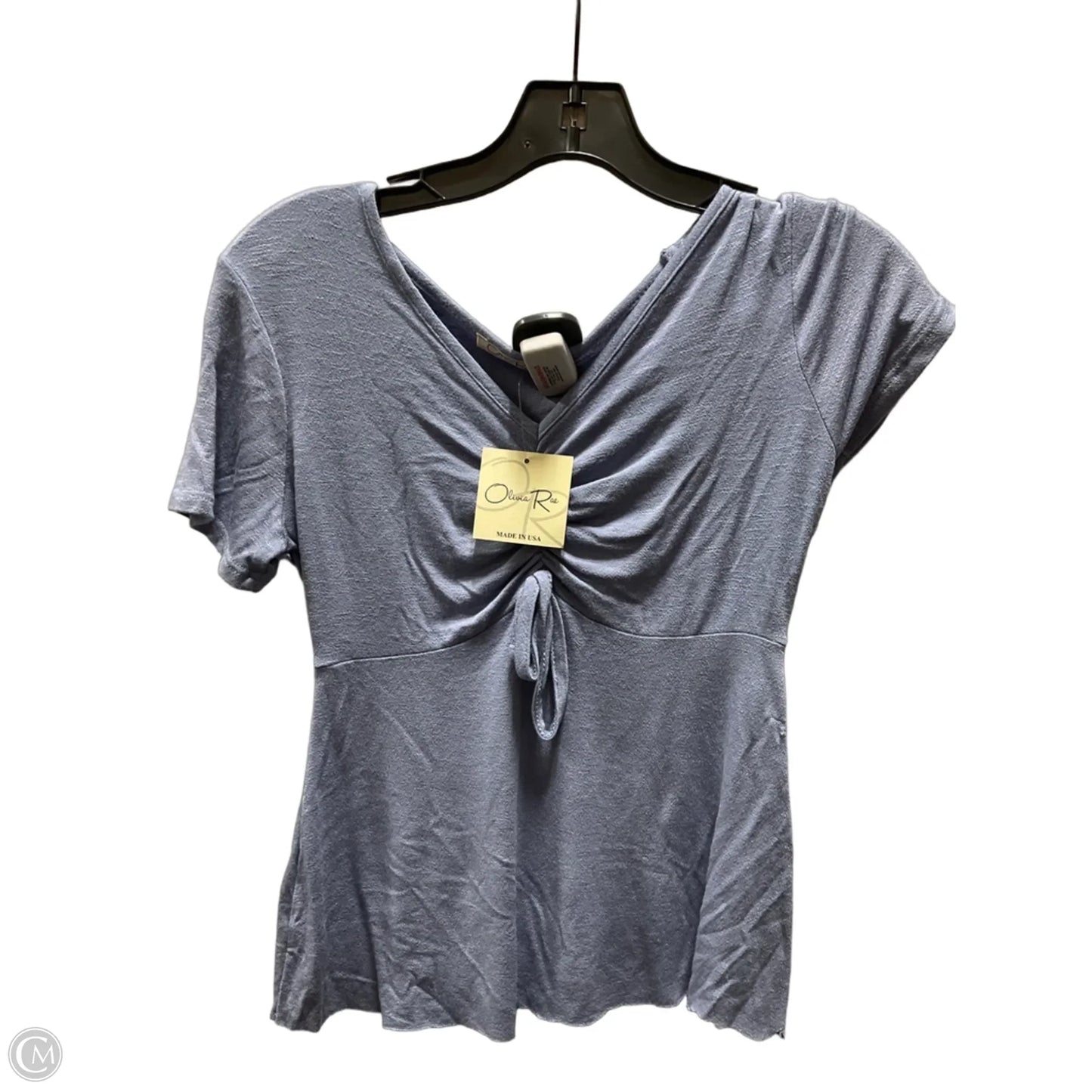 Top Short Sleeve By Olivia Rae In Blue, Size: S