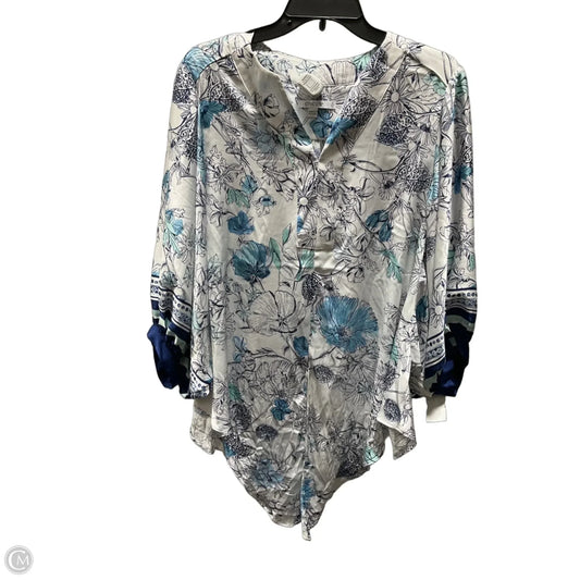 Top Short Sleeve By Chicos In Blue, Size: L