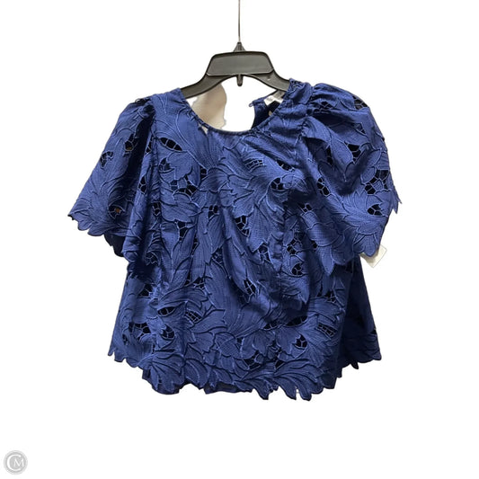 Top Short Sleeve By Chicos In Blue, Size: L