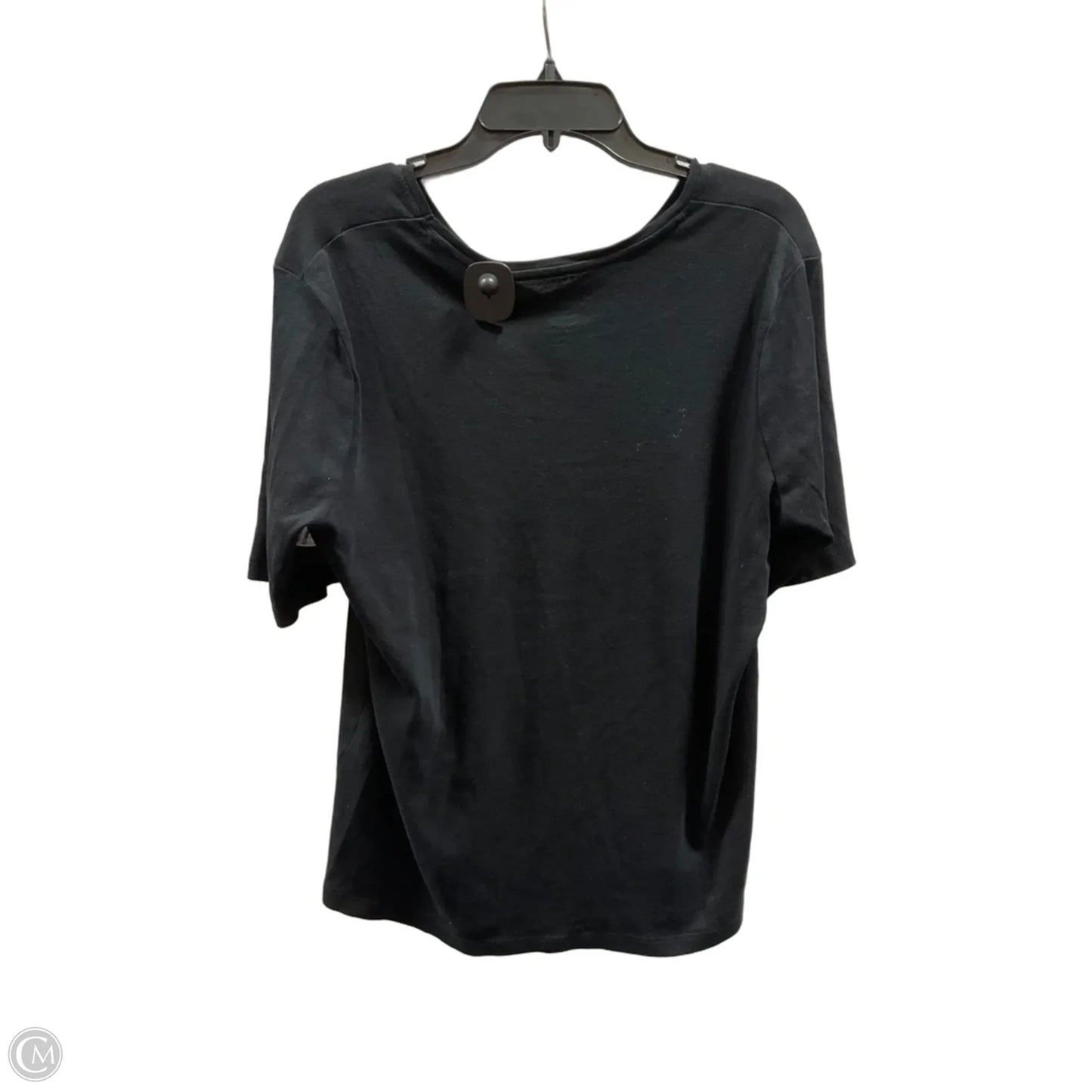 Top Short Sleeve Basic By Chicos In Black, Size: Xl