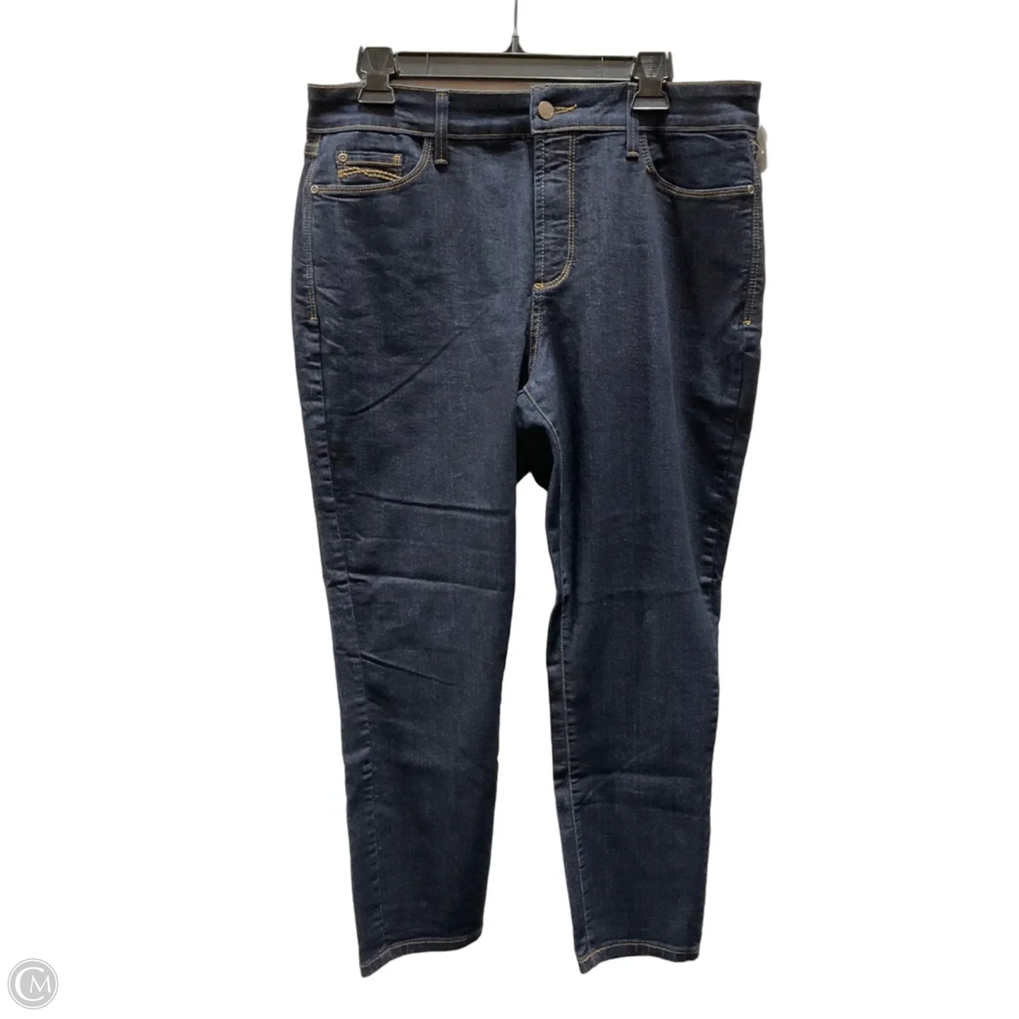 Jeans Straight By Not Your Daughters Jeans In Blue Denim, Size: 14