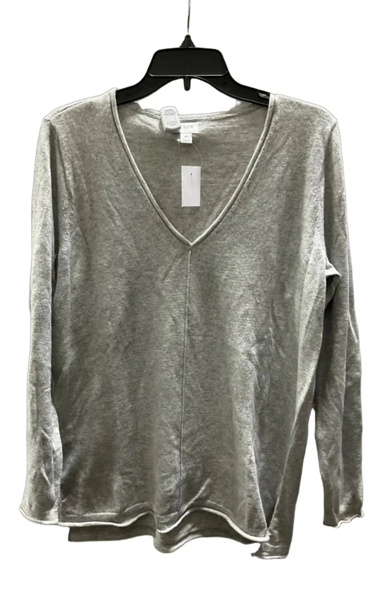 Top Long Sleeve By J. Crew In Grey, Size: Medium