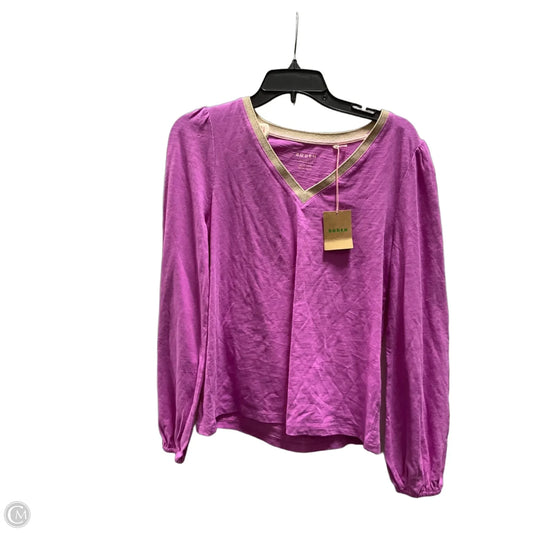 Top Long Sleeve By Boden In Purple, Size: 8