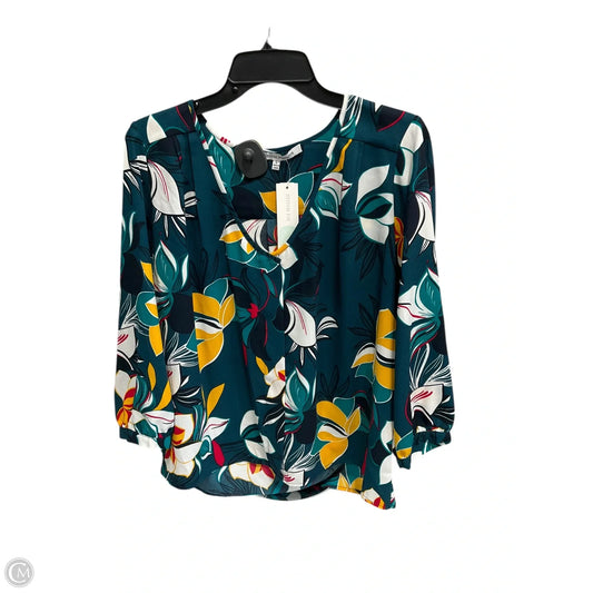 Top Long Sleeve By Collective Concepts In Green, Size: L