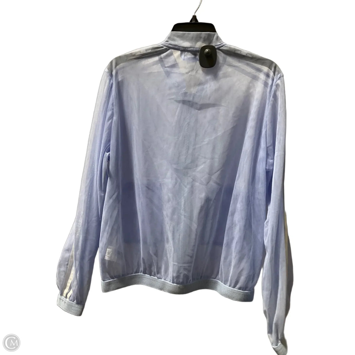 Athletic Jacket By Adidas In Blue, Size: M
