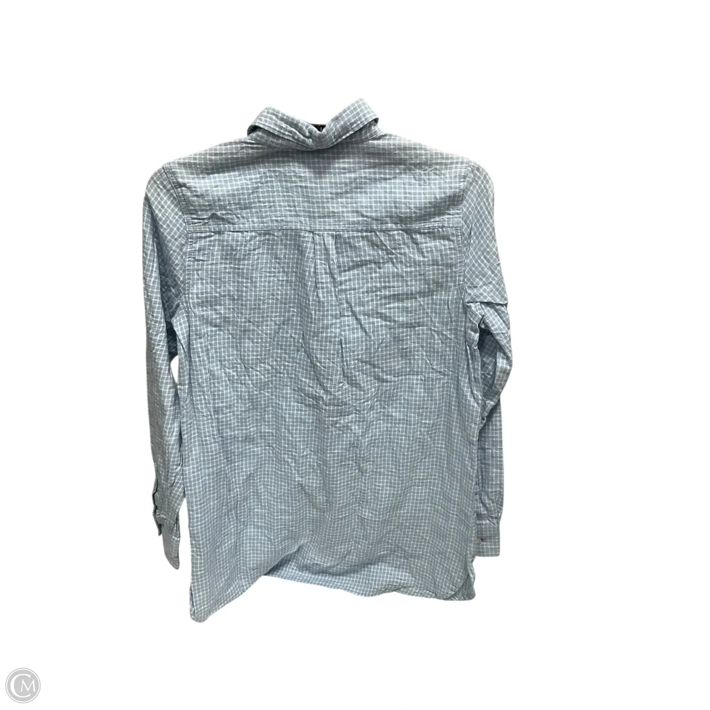 Blouse Long Sleeve By Old Navy In Blue, Size: S