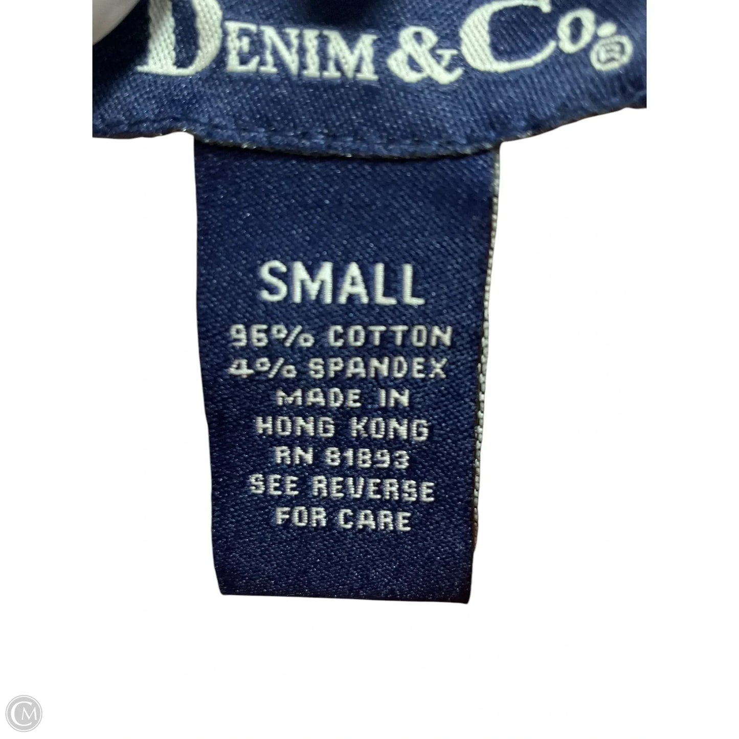 Blouse Long Sleeve By Denim And Co Qvc In Plaid Pattern, Size: S