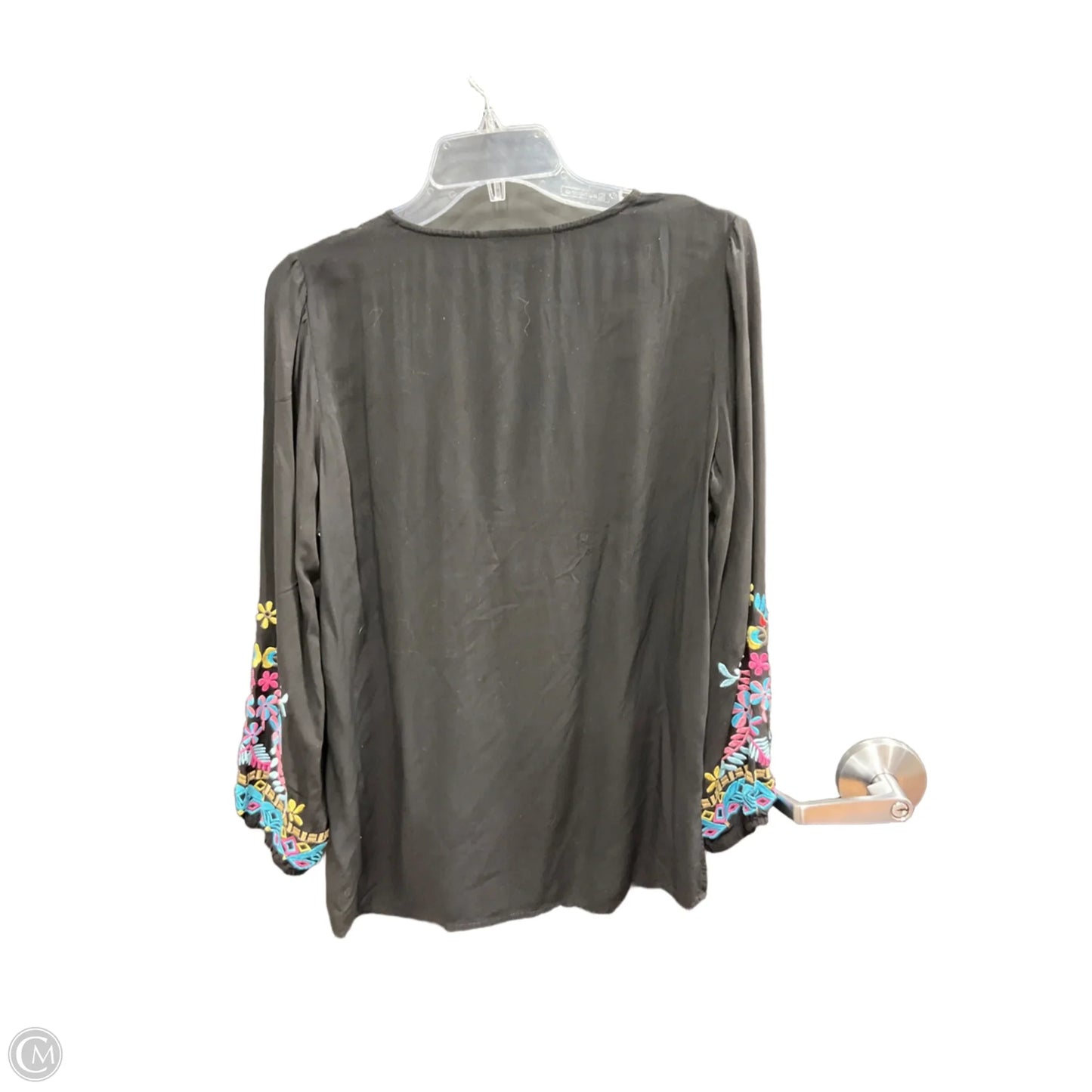 Top Long Sleeve By Paparazzi In Black, Size: S