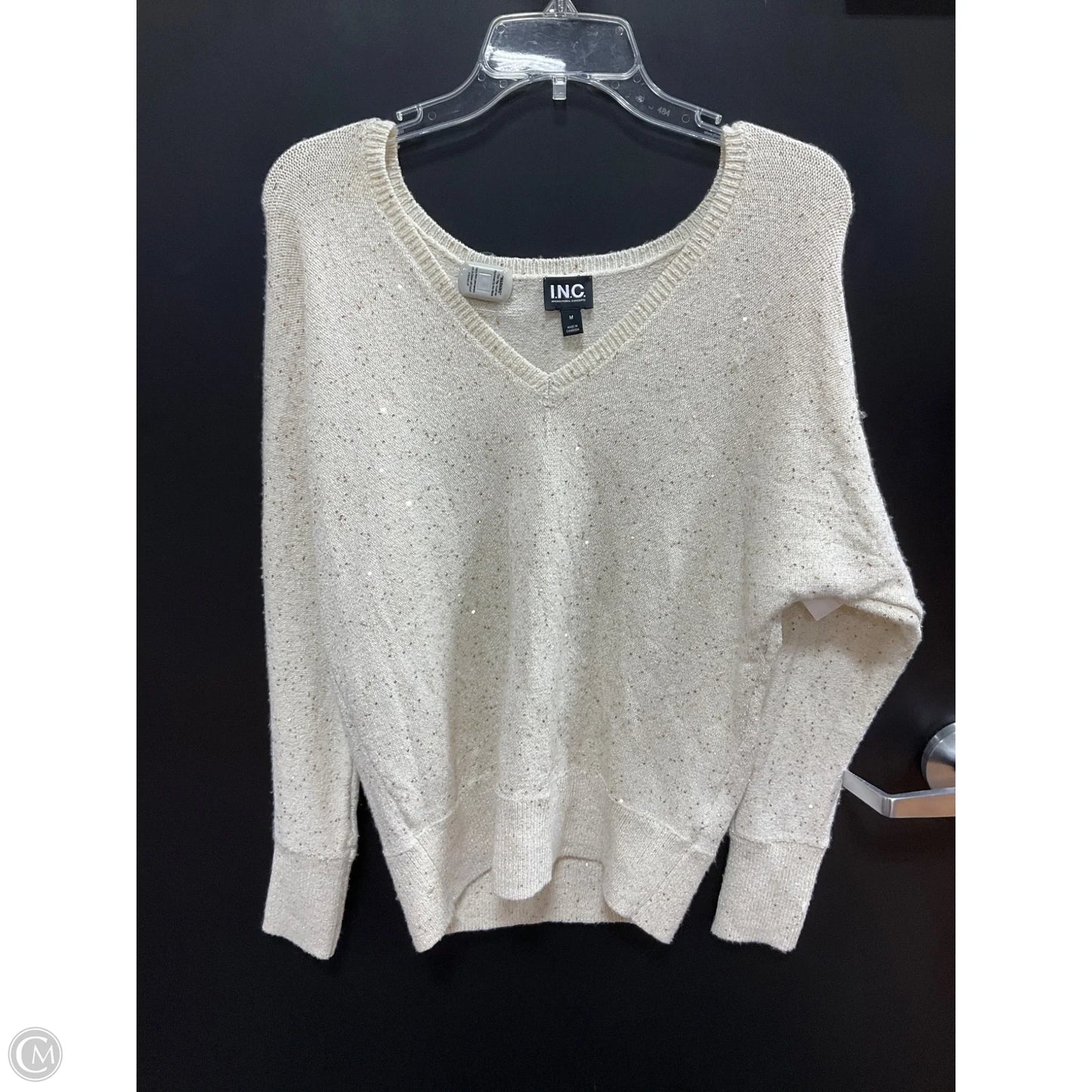 Sweater By Inc In Gold, Size: M