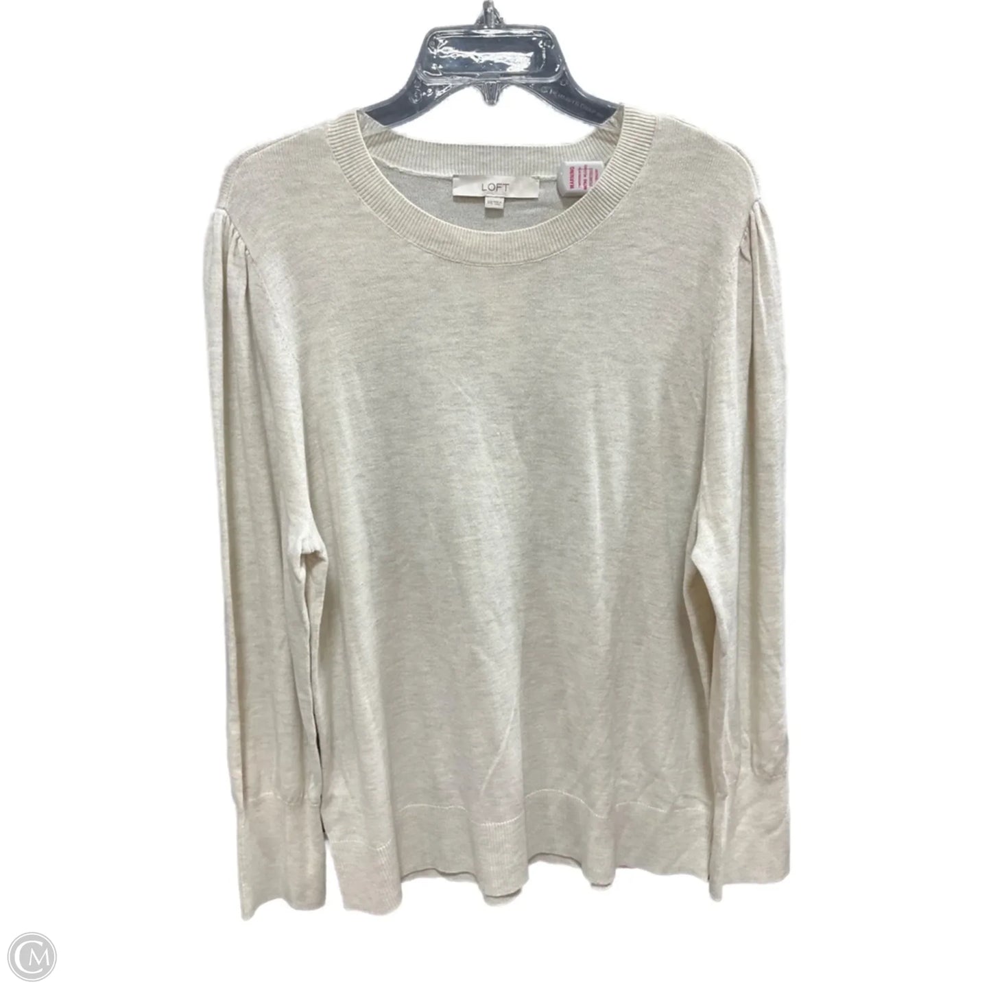 Sweater By Loft In Beige, Size: Xxl