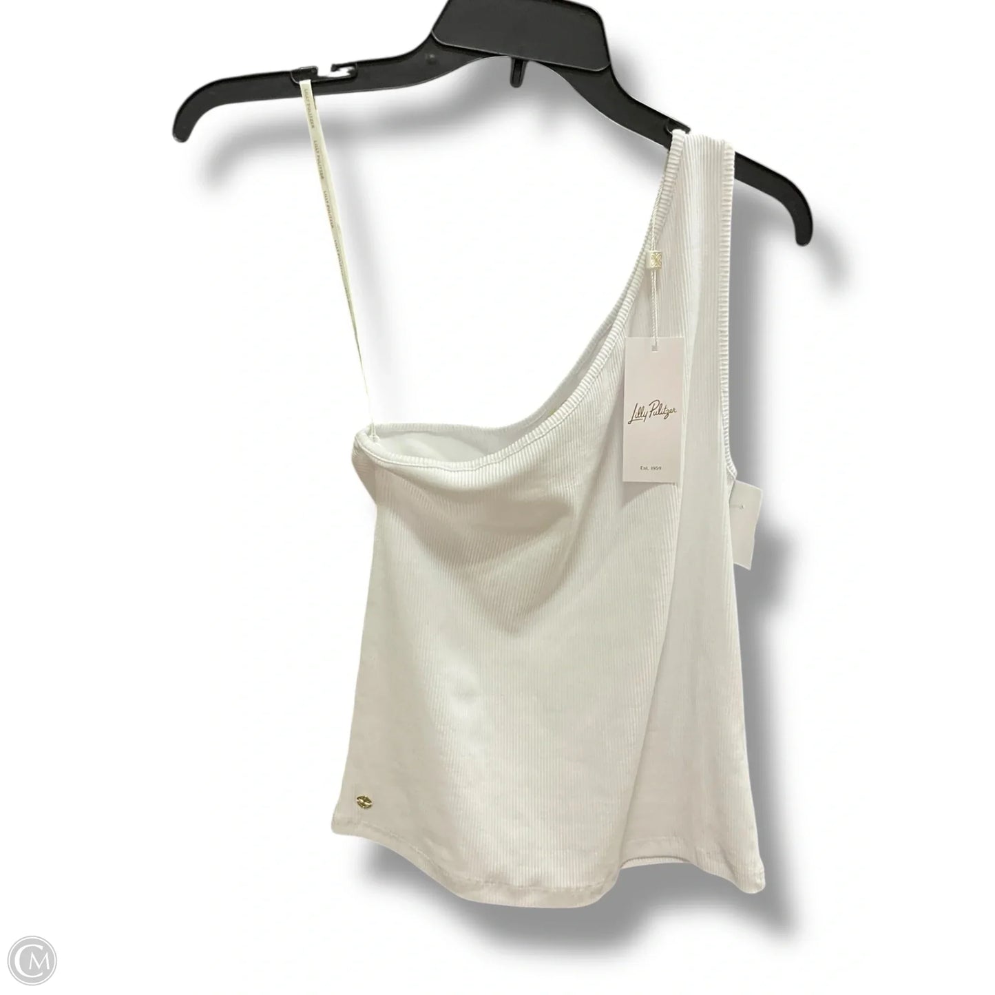 Top Sleeveless Designer By Lilly Pulitzer In White, Size: M