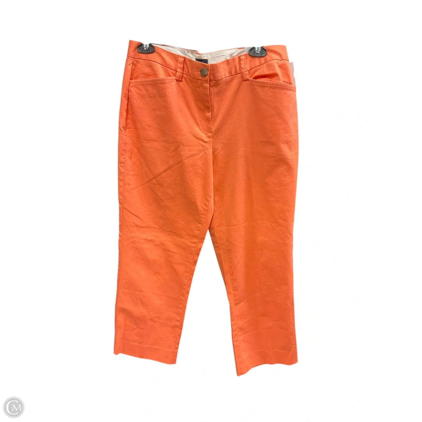 Pants Cropped By Lands End In Orange, Size: 10
