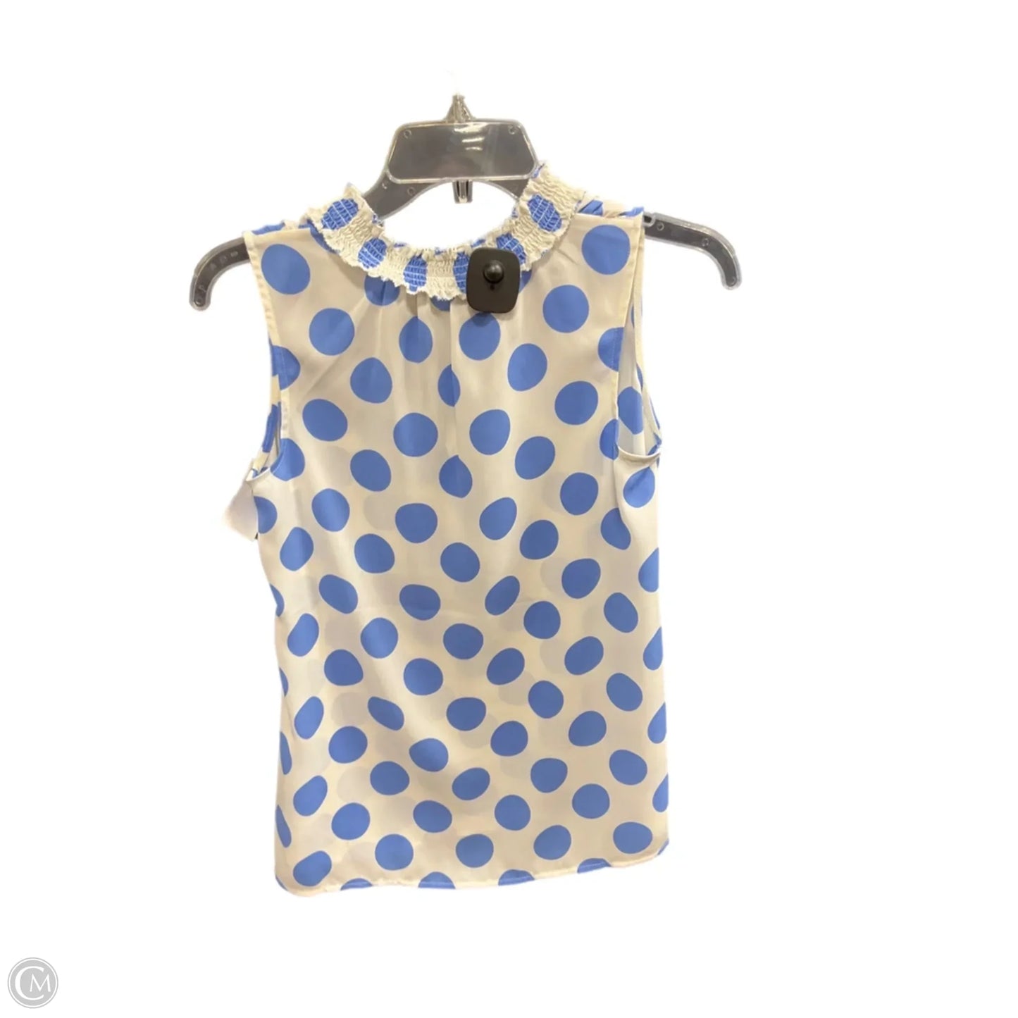 Top Sleeveless By Talbots In Polkadot Pattern, Size: Sp