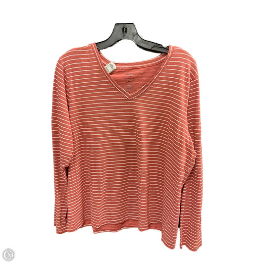 Top Long Sleeve Basic By Sonoma In Pink, Size: Xl