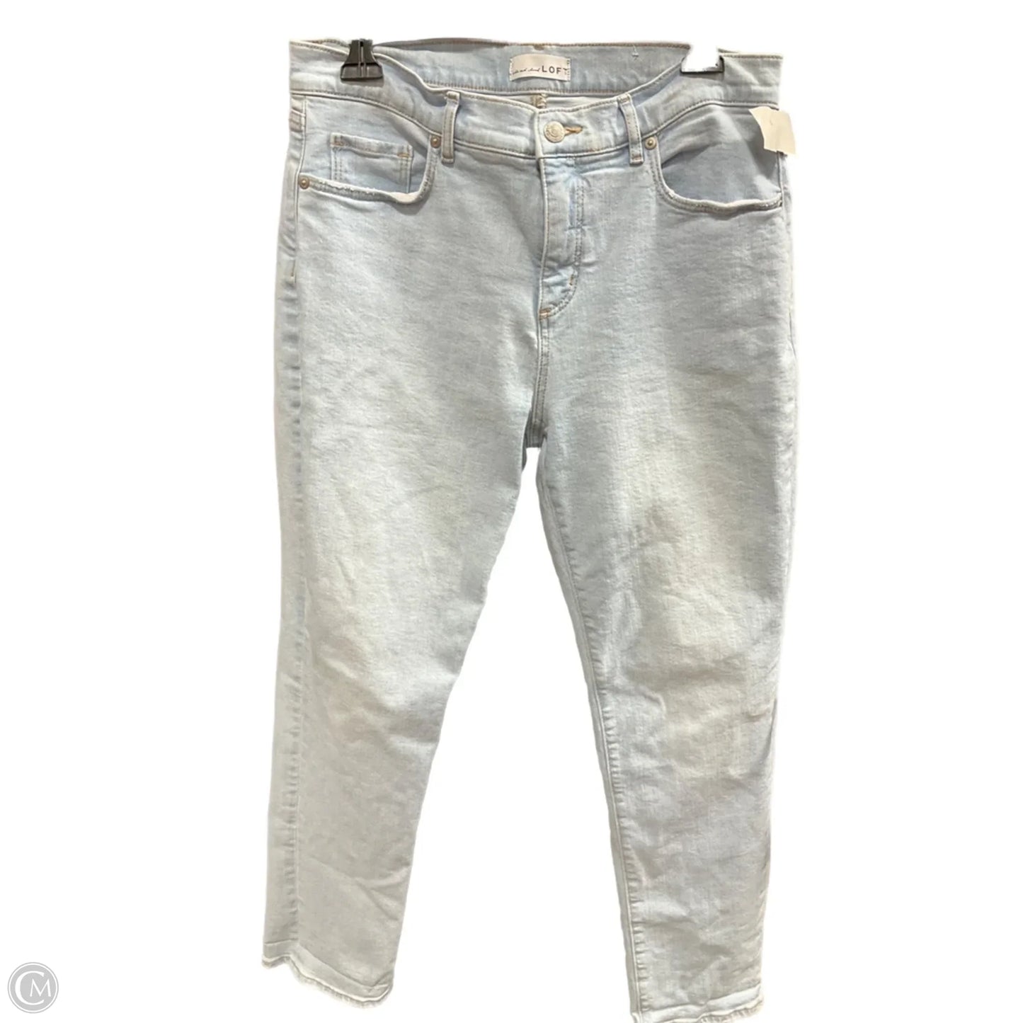 Jeans Straight By Loft In Blue Denim, Size: 8