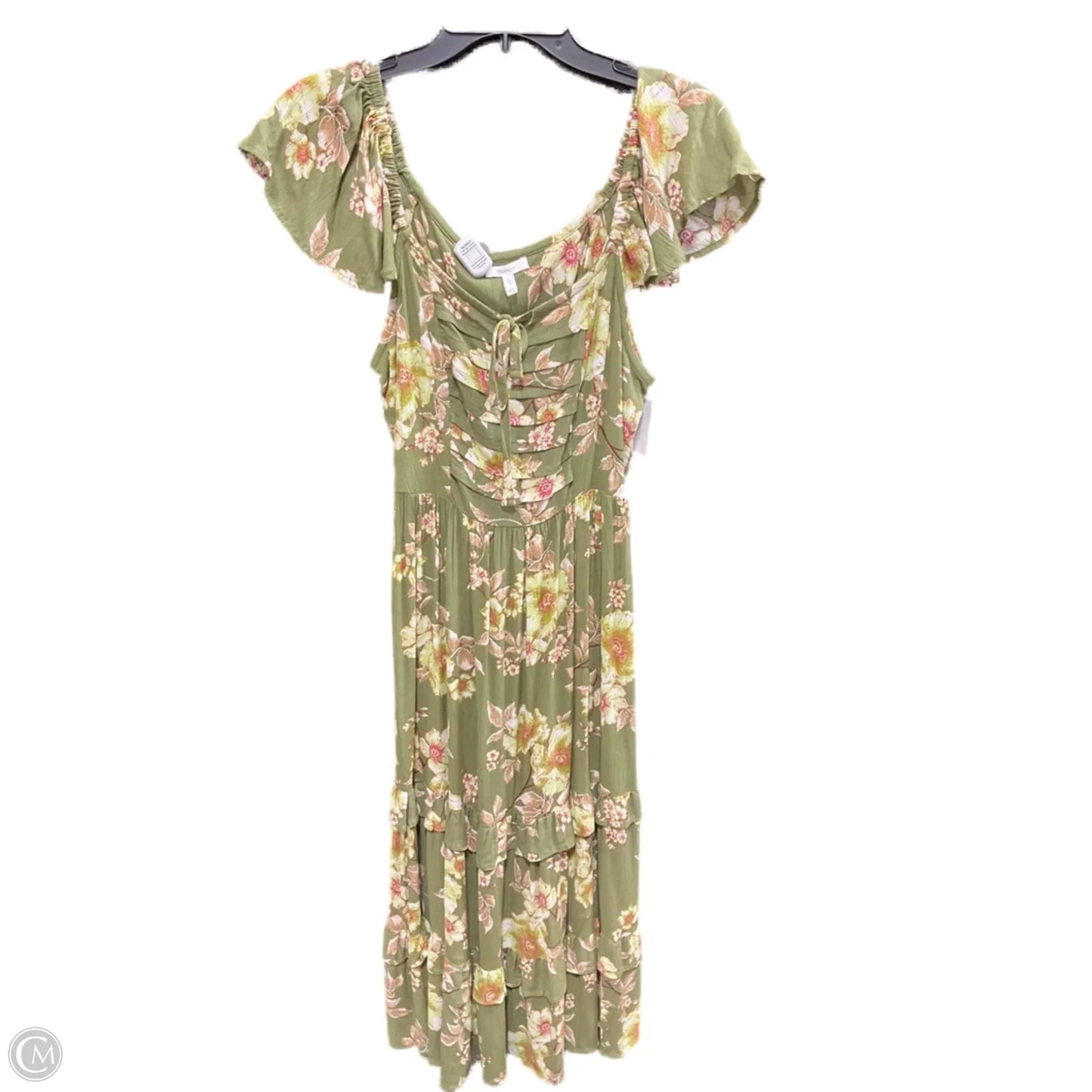 Dress Casual Maxi By Maurices In Green, Size: Xs