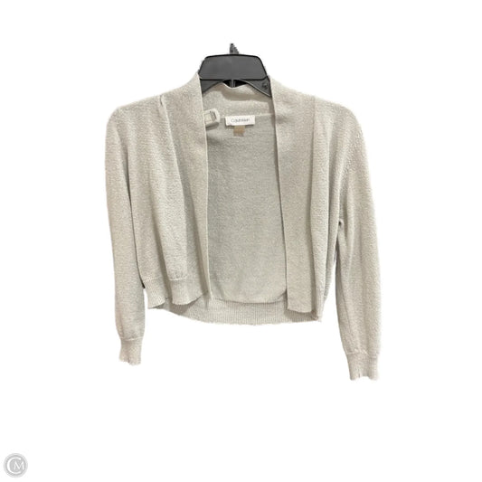 Cardigan By Calvin Klein In Silver, Size: S
