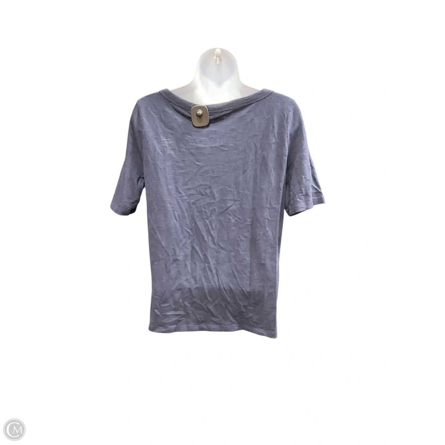 Top Short Sleeve By Talbots In Navy, Size: Mp