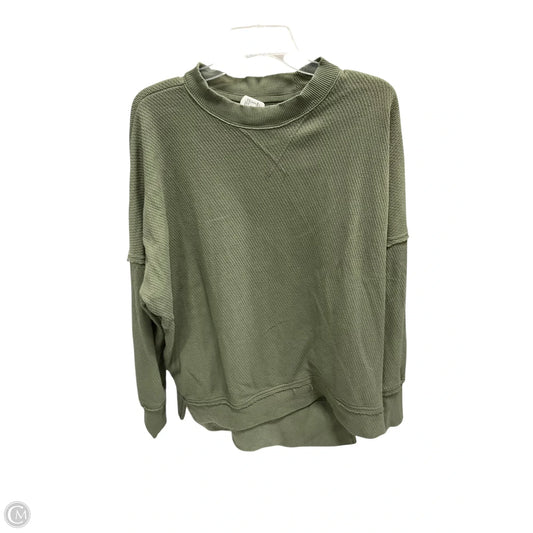 Sweatshirt Crewneck By Aerie In Green, Size: S