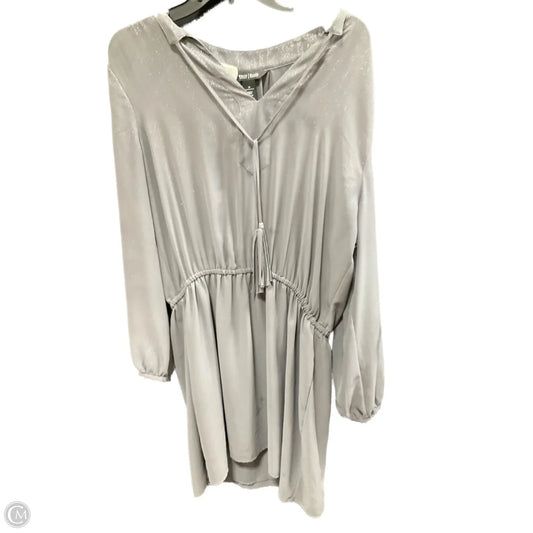 Dress Casual Midi By White House Black Market In Silver, Size: 14