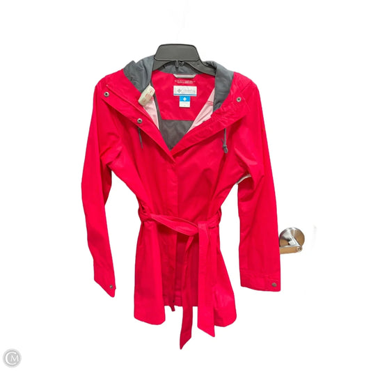 Jacket Windbreaker By Columbia In Pink, Size: M
