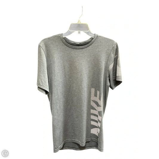 Athletic Top Short Sleeve By Nike Apparel In Grey, Size: S
