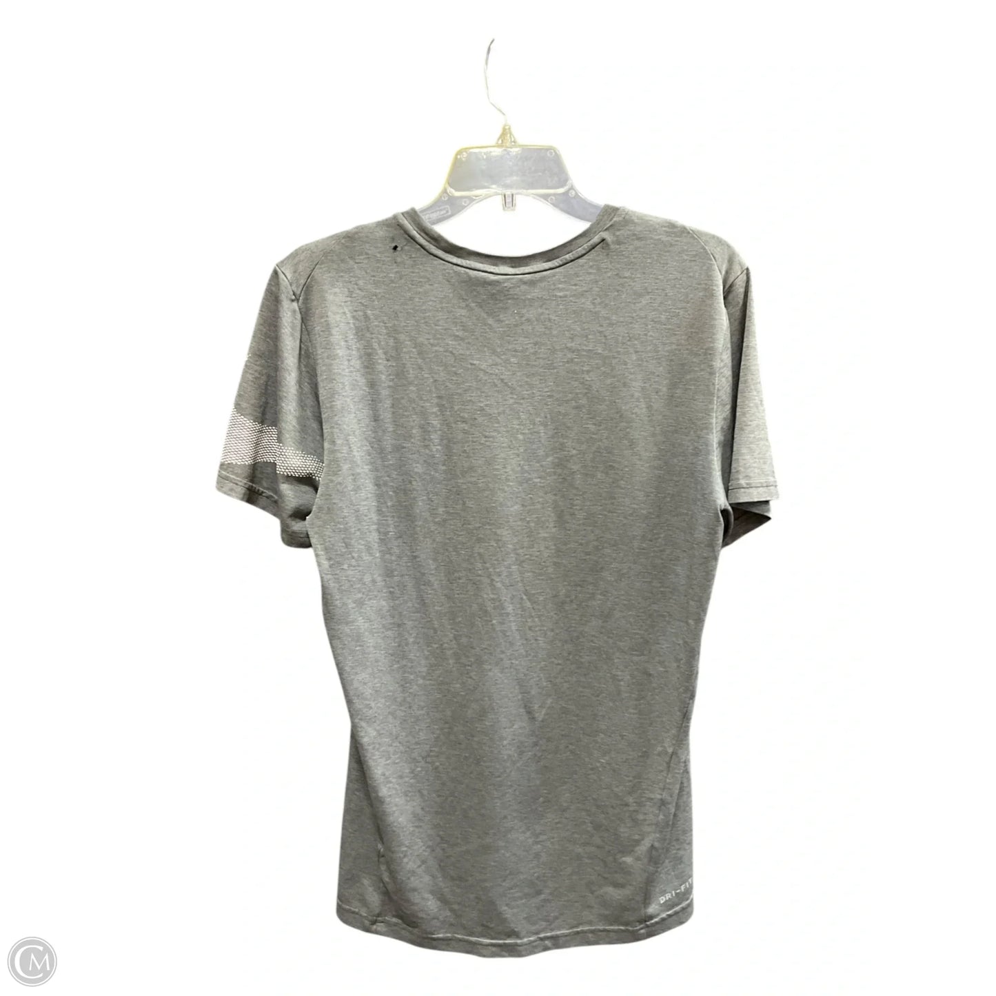 Athletic Top Short Sleeve By Nike Apparel In Grey, Size: S