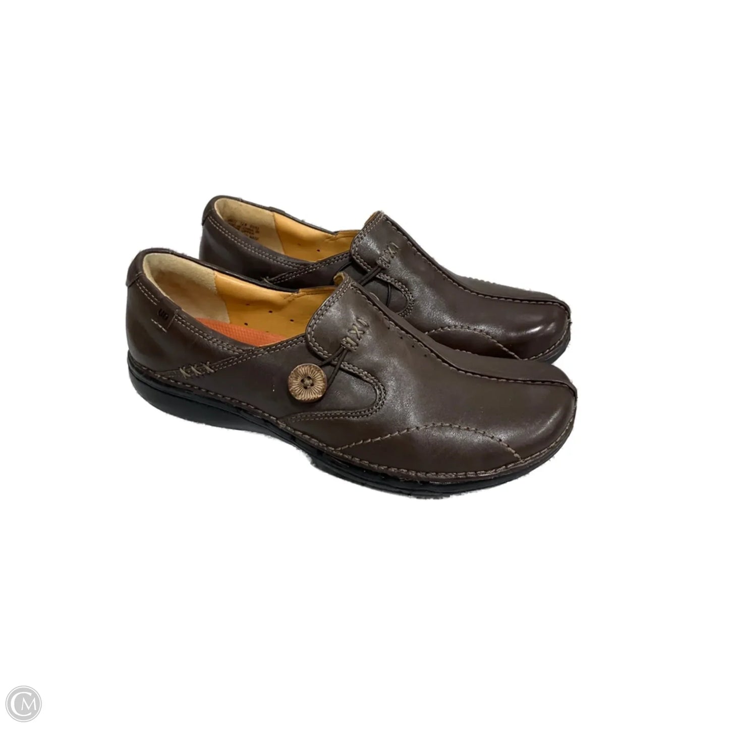 Shoes Flats By Clarks In Brown, Size: 7.5