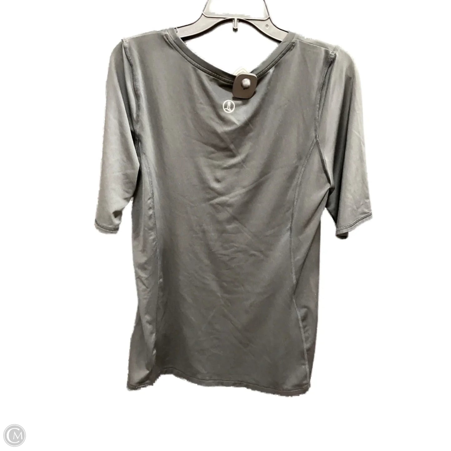 Athletic Top Short Sleeve By Lands End In Black, Size: M
