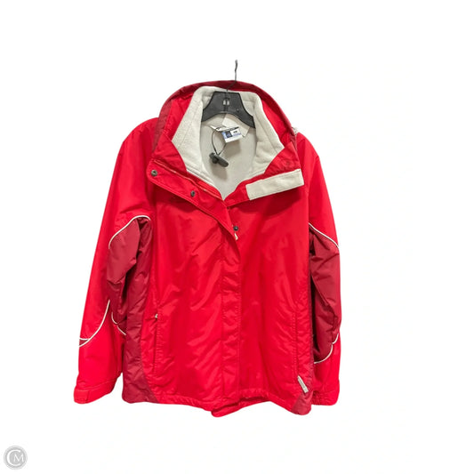 Coat Parka By Columbia In Red, Size: L