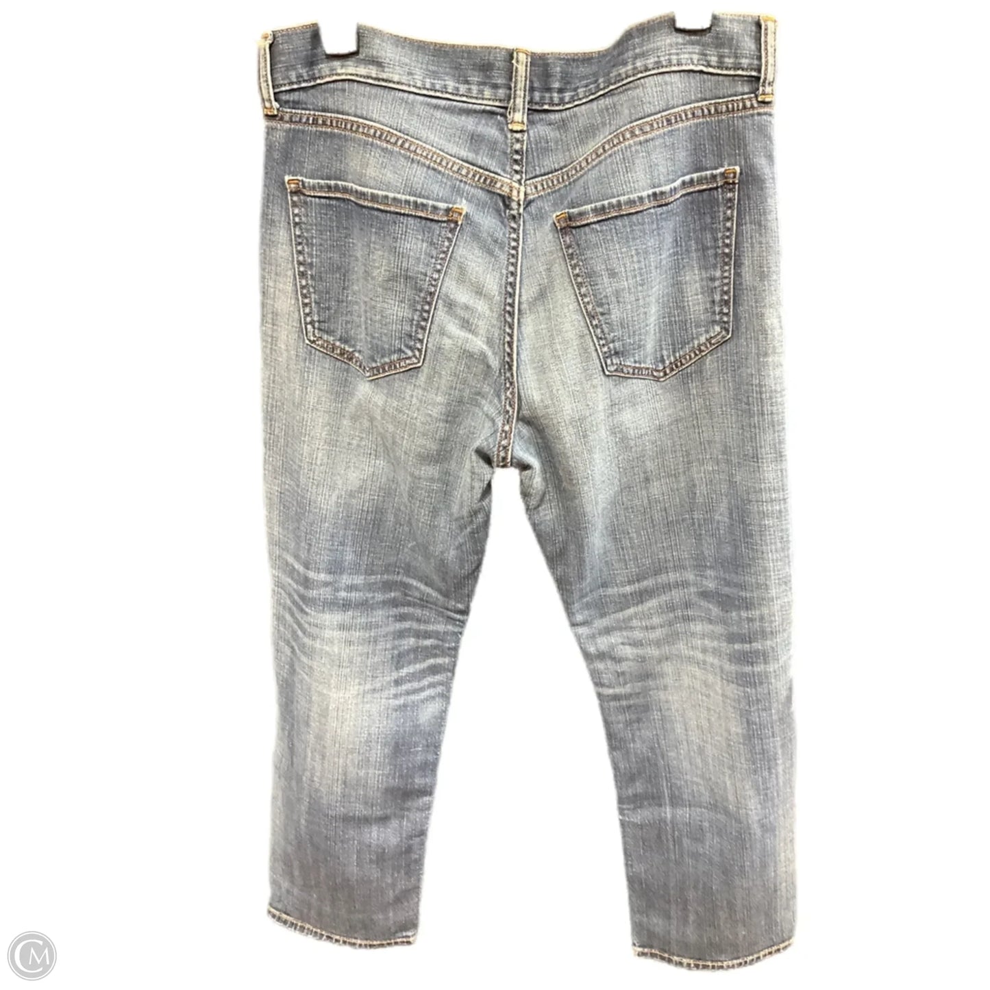 Jeans Straight By Banana Republic In Blue Denim, Size: 8