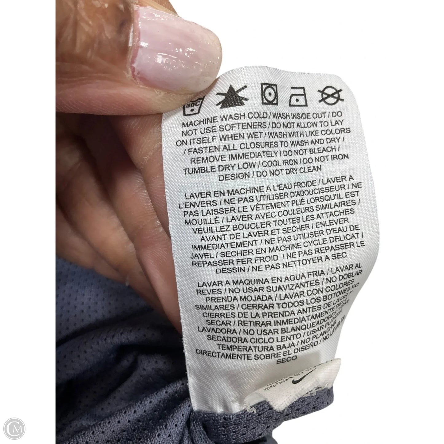 Athletic Pants By Nike Apparel In Grey, Size: S