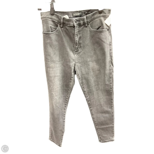 Jeans Skinny By Banana Republic In Black Denim, Size: 10