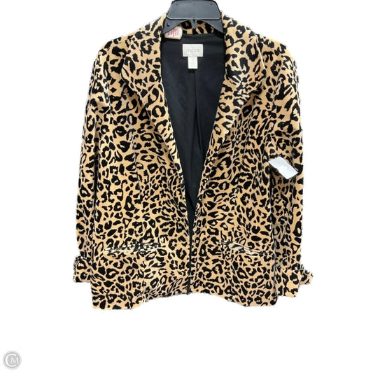 Blazer By Chicos In Animal Print, Size: Xl