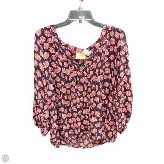 Top Long Sleeve By Maeve In Floral Print, Size: Xl