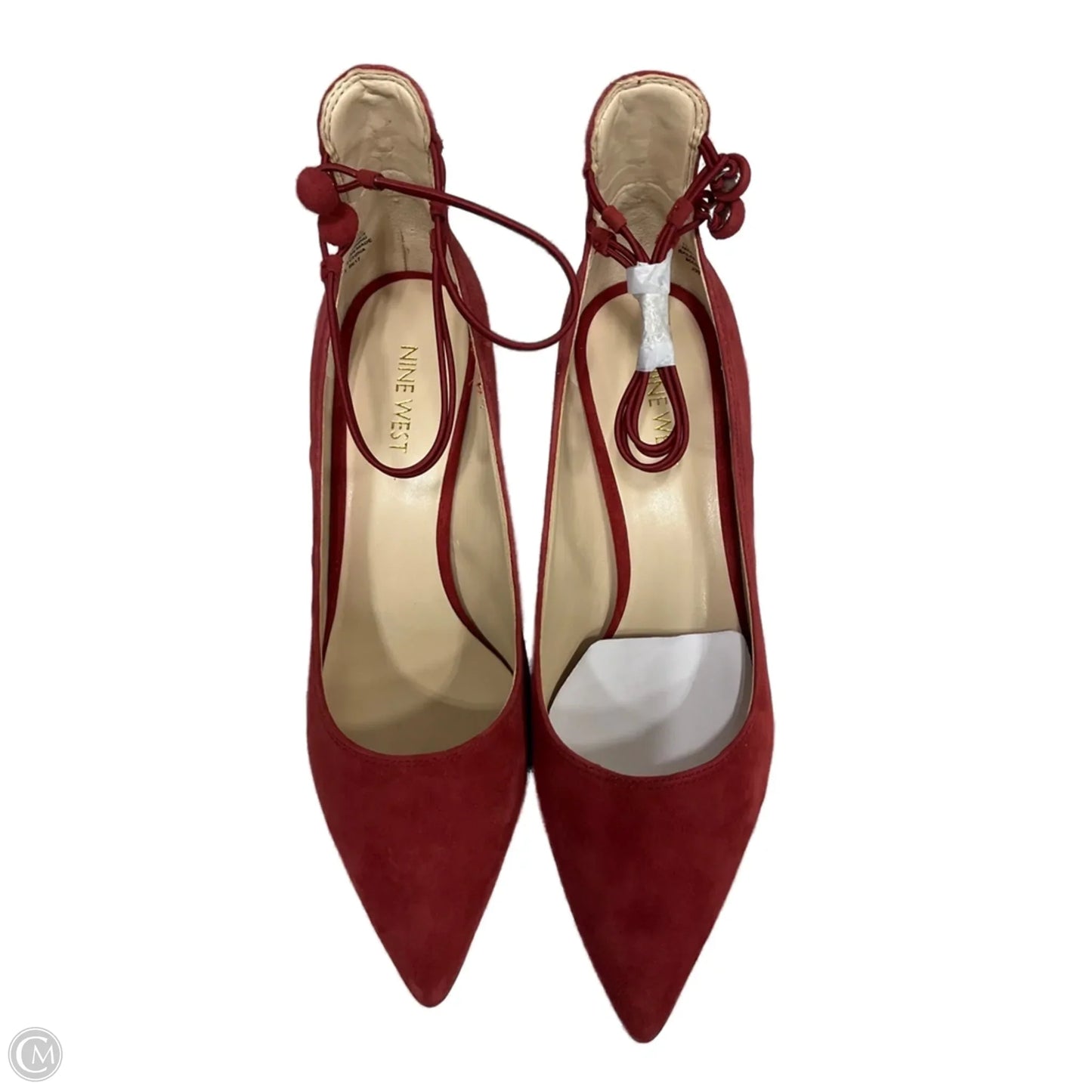 Shoes Heels Kitten By Nine West In Red, Size: 7.5