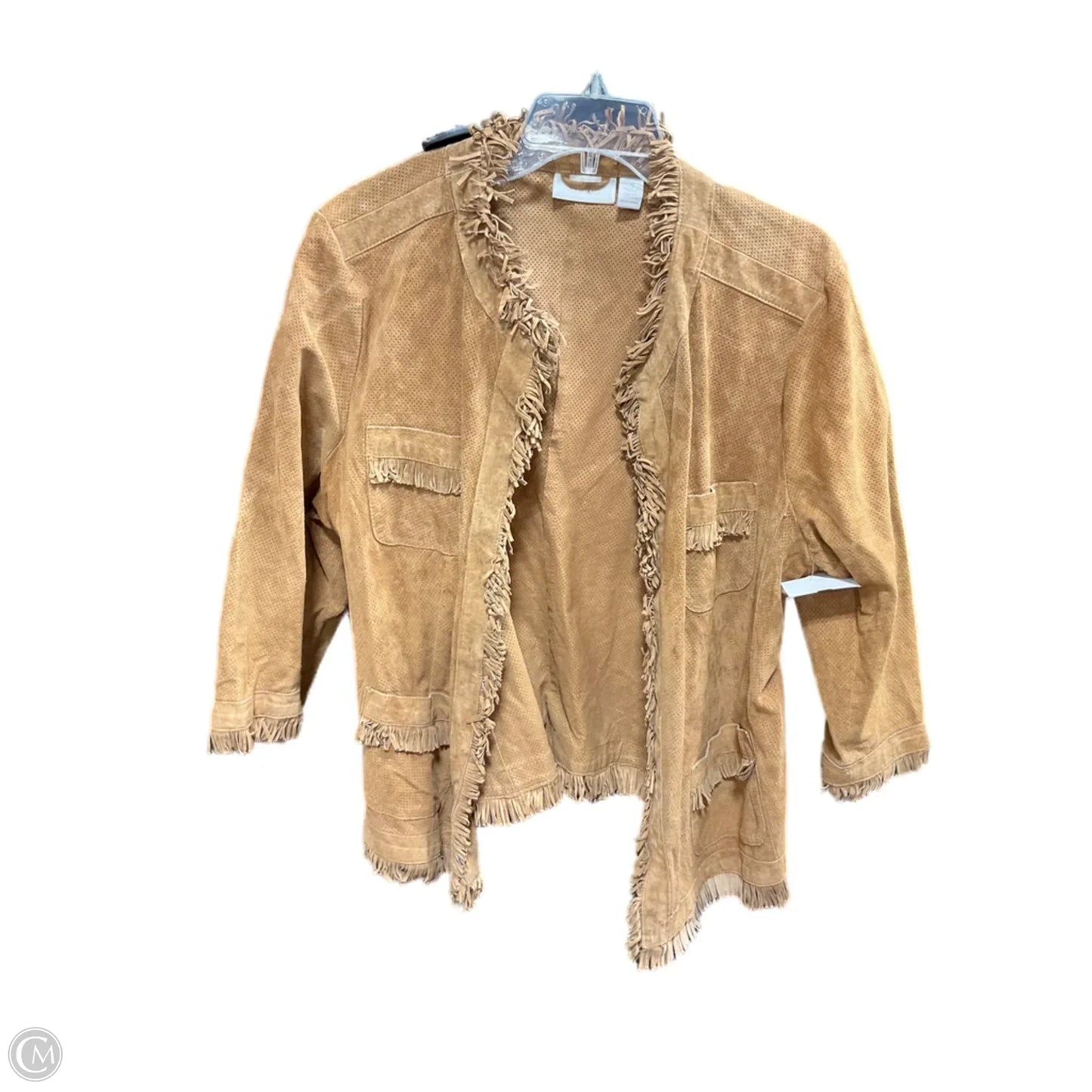 Jacket Other By Chicos In Tan, Size: Xl