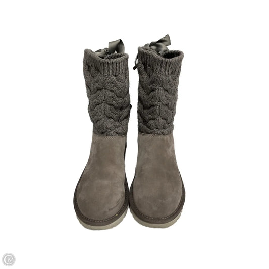 Boots Designer By Ugg In Grey, Size: 8