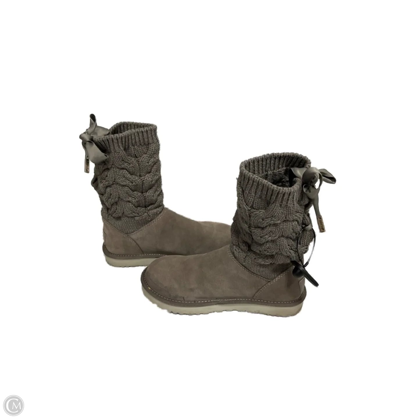 Boots Designer By Ugg In Grey, Size: 8