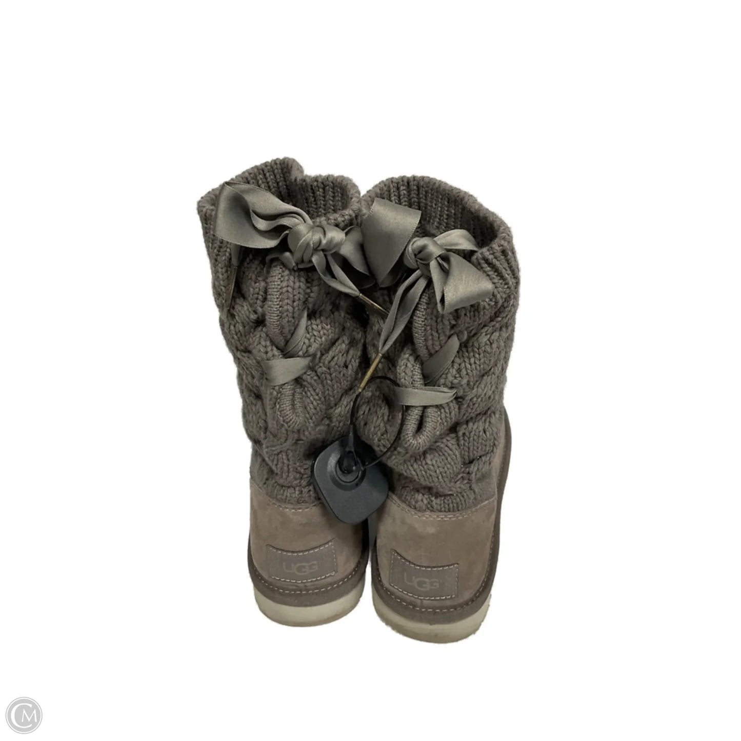 Boots Designer By Ugg In Grey, Size: 8